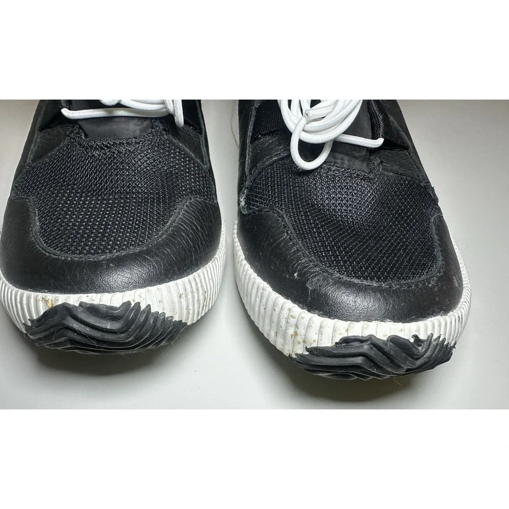 SOREL Women's Out N About Black White Street Sneakers Waterproof Shoes SIZE 9‎